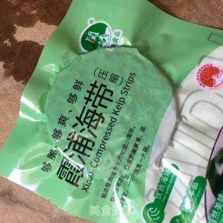 海带拌黄瓜的做法步骤：1