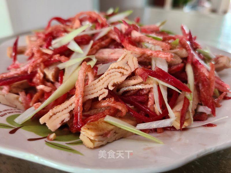 凉拌紫色萝卜五香豆腐的做法