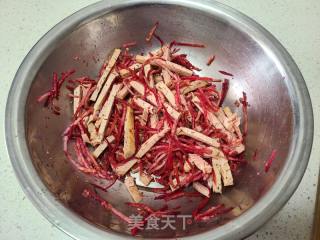凉拌紫色萝卜五香豆腐的做法步骤：6