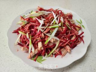 凉拌紫色萝卜五香豆腐的做法步骤：7